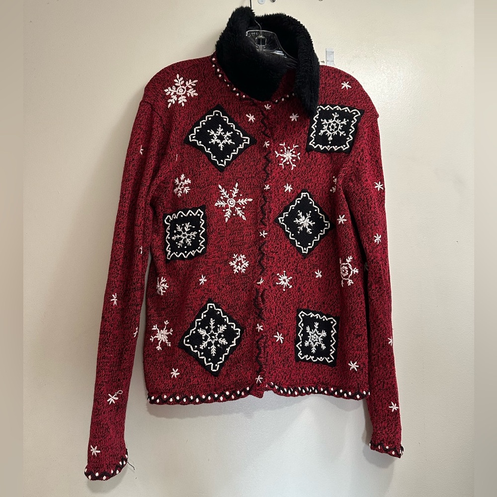 Erika Burgundy Knit Sweater